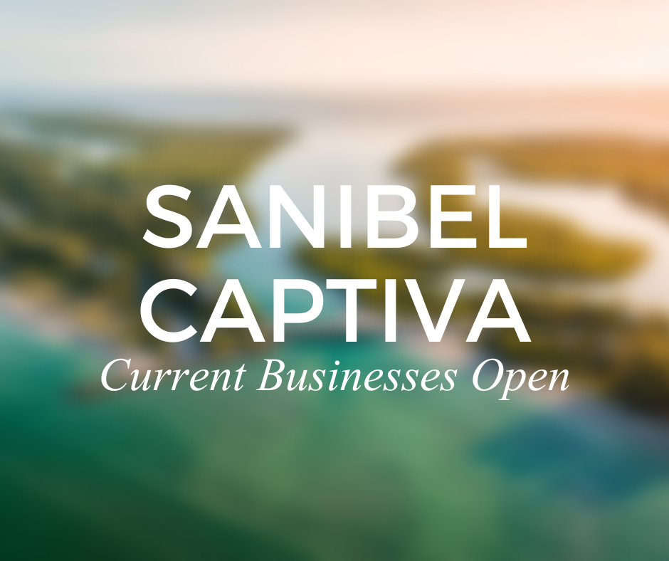 Sanibel & Captiva Currently Opened Businesses