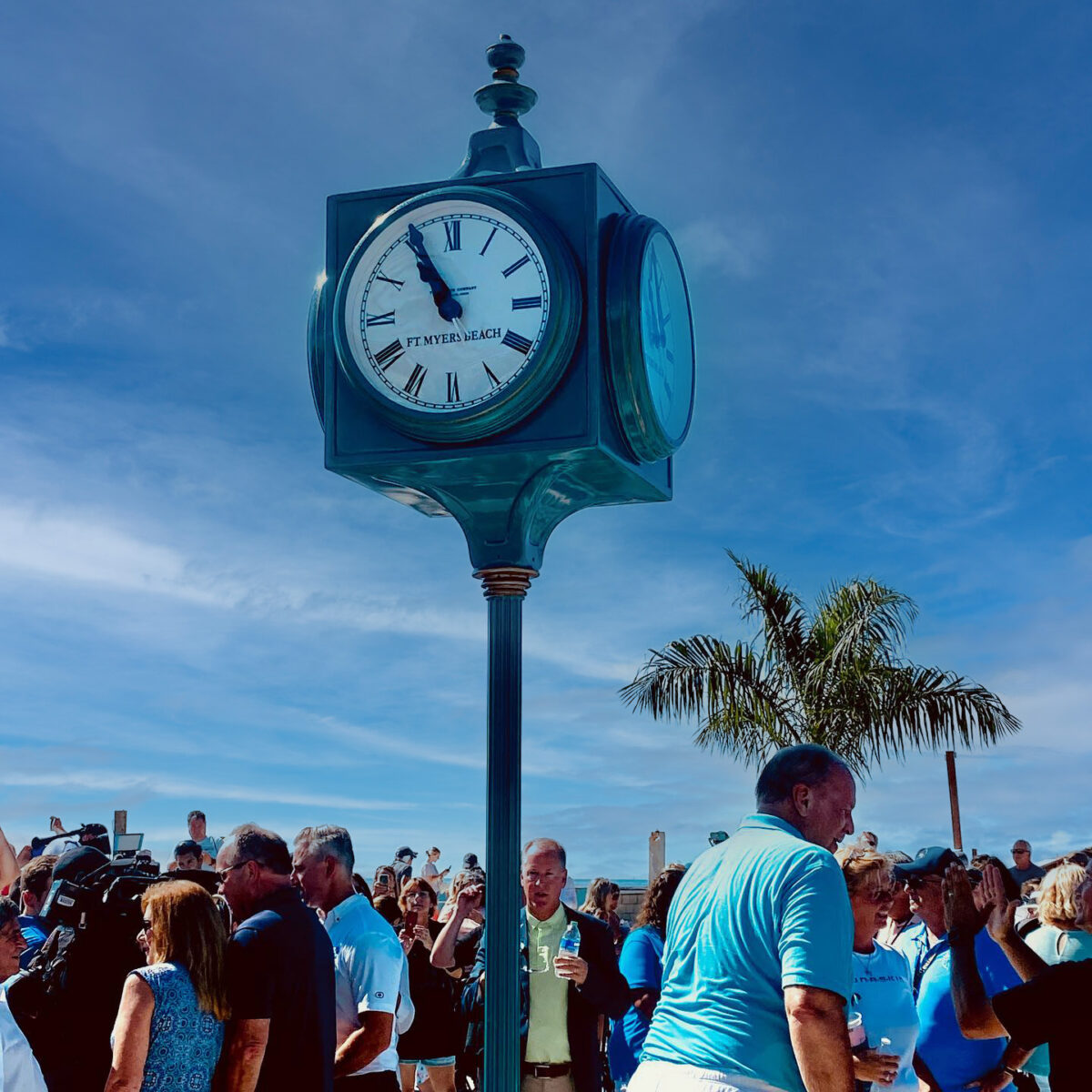 Ft Myers Beach Clock Unveiling