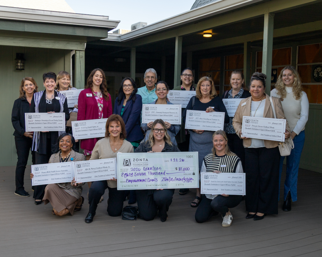Zonta Club of Sanibel-Captiva 2026 grant ceremony supporting local nonprofit organizations.
