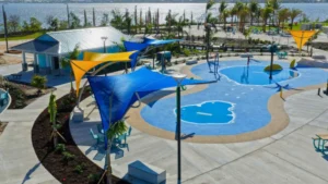 Newly renovated riverfront boardwalk at the Jaycee Park Reopening Cape Coral.