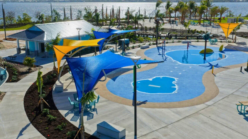 Newly renovated riverfront boardwalk at the Jaycee Park Reopening Cape Coral.