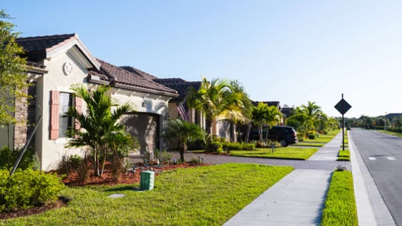 Master plan rendering for the Corkscrew Grove East Village Collier County development.