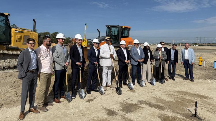 Groundbreaking ceremony for the Wave at Colonial affordable housing project in Fort Myers, Florida.