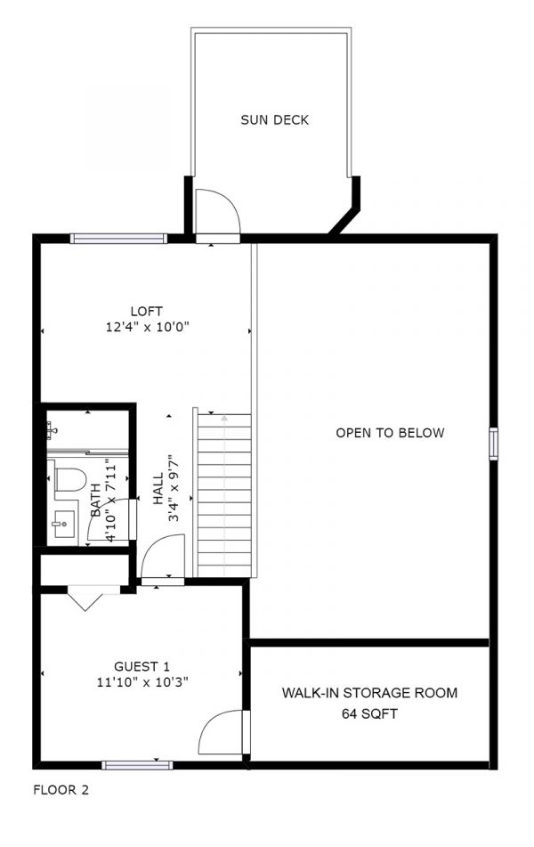 1105-Tallow Tree Upper Level Floor Plan MLS